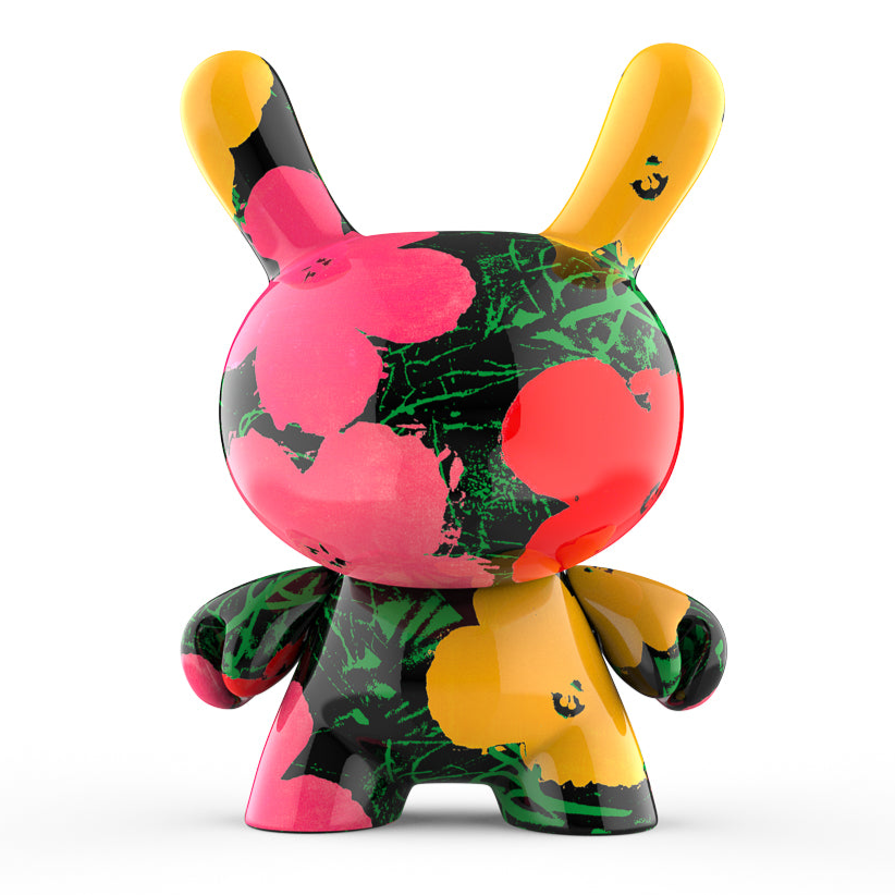 Andy Warhol 8” Masterpiece "Flowers" Dunny Art Figure (PRE-ORDER) - Kidrobot - Shop Collectible Art Toys and Plush at Kidrobot.com