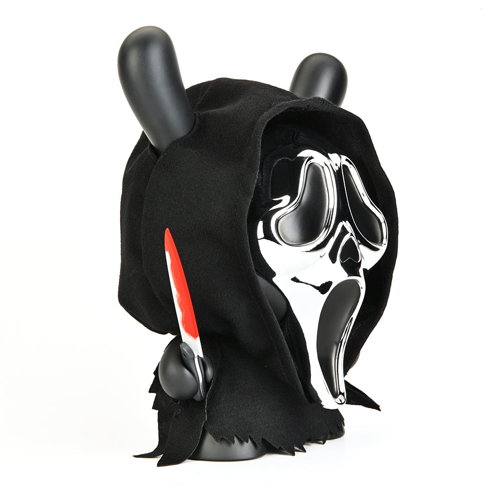 Ghost Face 8" Dunny Vinyl Art Figure - Chrome Mask Edition - Kidrobot