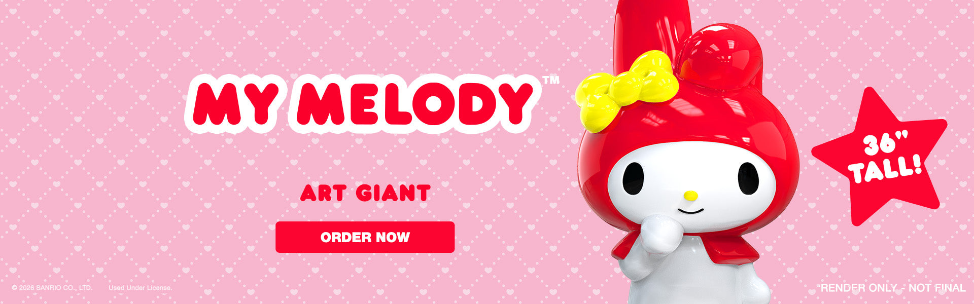 Hello Kitty® and Friends My Melody™ 36” Art Giant - Kidrobot