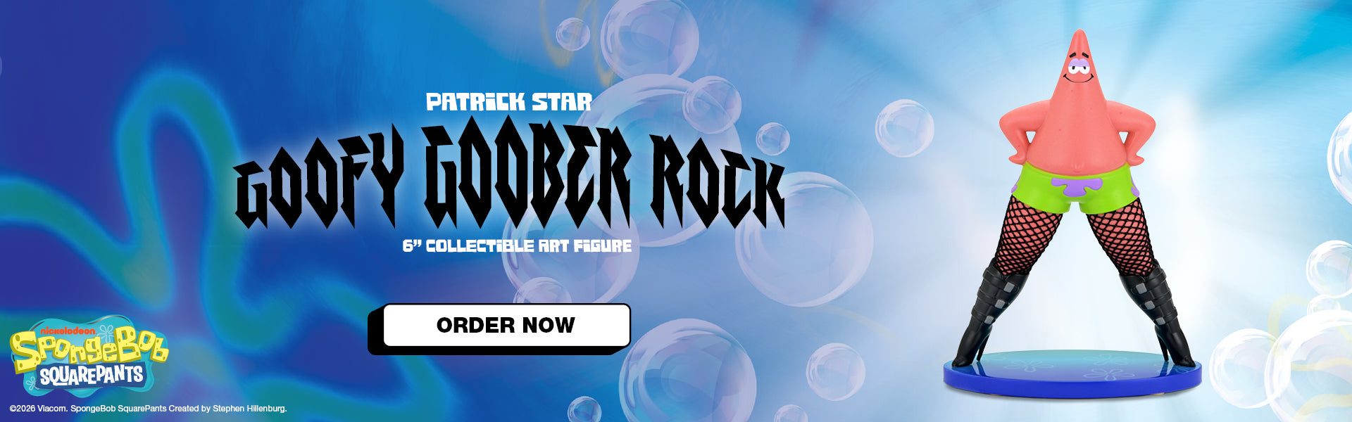 SpongeBob SquarePants – “Goofy Goober Rock” Patrick Star in Fishnets 6" Resin Art Figure (Limited Edition of 500) on Kidrobot.com