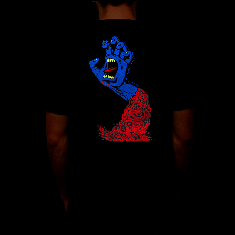 Santa Cruz Skateboards - 40th Anniversary Screaming Hand Glow-in-the Dark T-Shirt (Limited Edition of 150) - Kidrobot