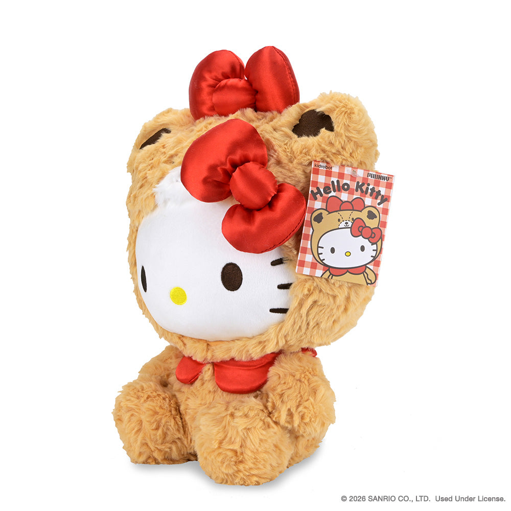 Sanrio Hello Kitty® Tiny Chum™ large plush toy, soft and cuddly with signature pink bow and detailed plush fabric.