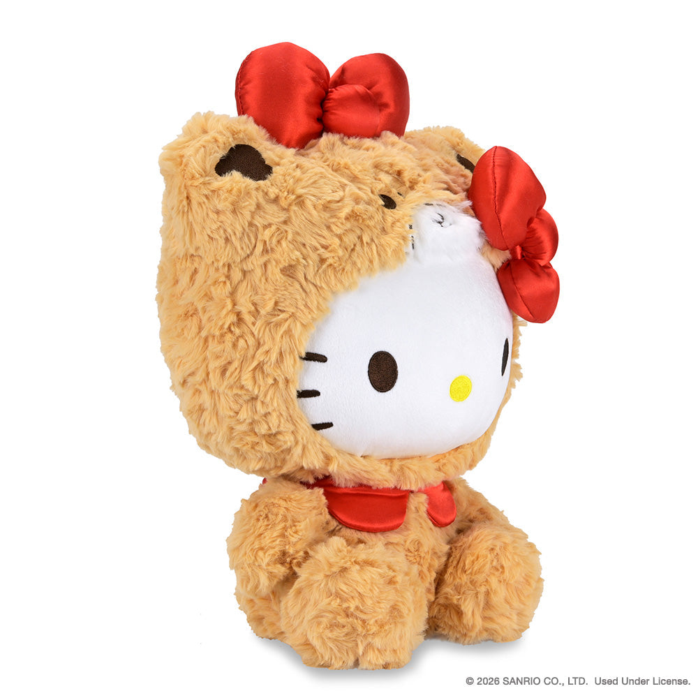 Sanrio Hello Kitty® Tiny Chum™ large plush toy with soft pink and white fur, featuring Hello Kitty's signature bow and adorable face.