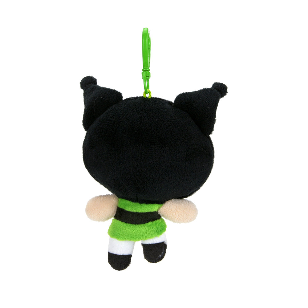 Sanrio Hello Kitty and Powerpuff Girls plush charm featuring Buttercup from the blind box collection.