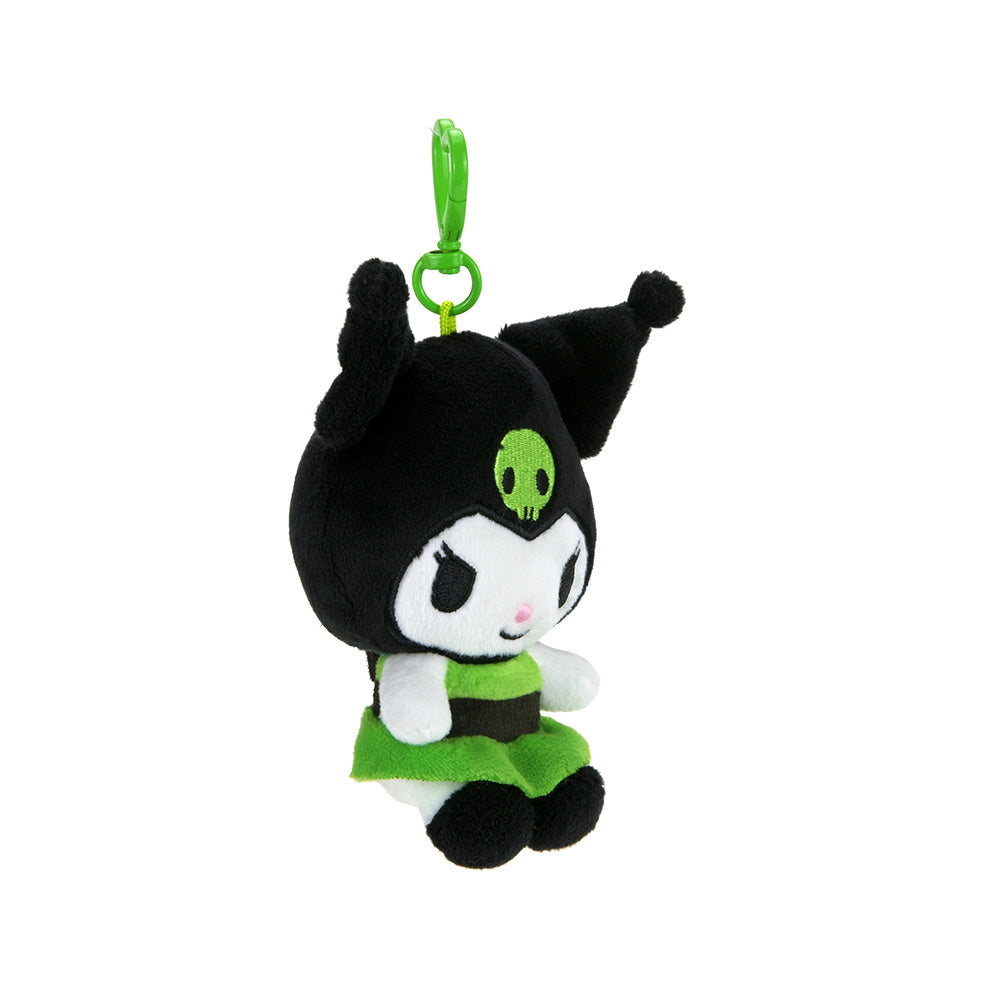 Sanrio Hello Kitty and Powerpuff Girls plush charm blind box featuring colorful character designs and soft fabric texture.