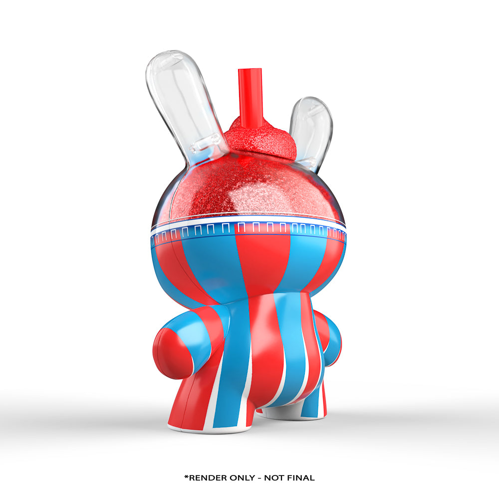 Cherry ICEE 8-inch Dunny Art Figure by Kidrobot and ICEE, featuring a ...