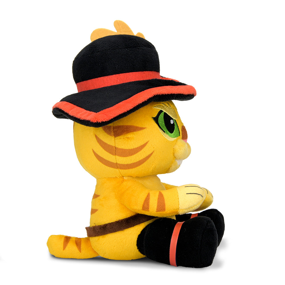 Shrek Puss in Boots Phunny plush toy featuring soft fabric and detailed character design from the Shrek movie series.