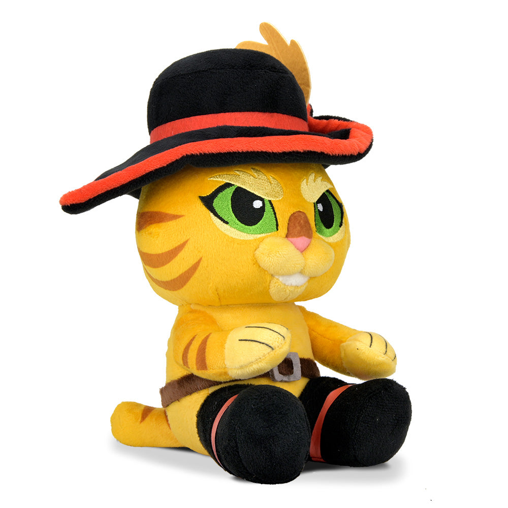 Shrek Puss in Boots Phunny plush toy, soft and cuddly, featuring detailed character design from the Shrek movie series.