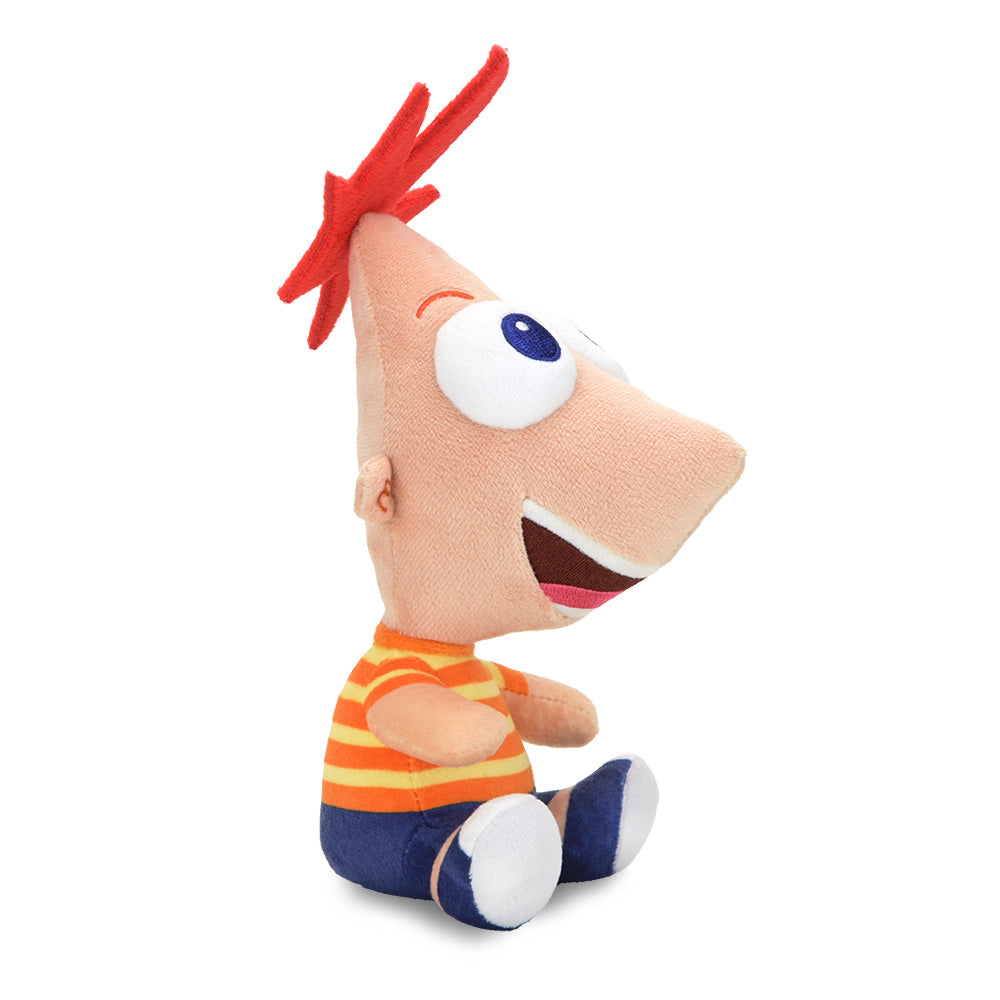 Disney Phineas plush from Phineas and Ferb, soft and cuddly plush toy featuring the character Phineas in vibrant colors.