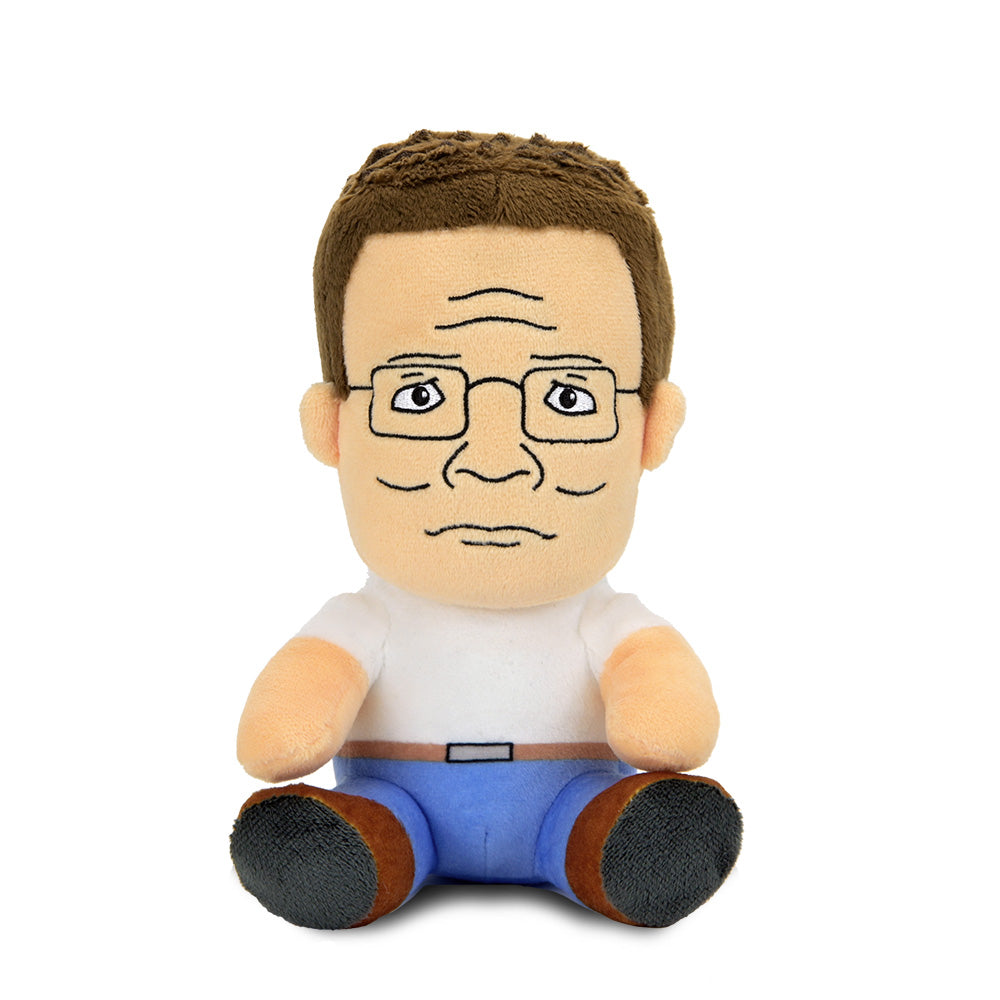 Pre-order Hank Hill plush from King of the Hill, soft stuffed toy featuring his signature look and blue shirt.