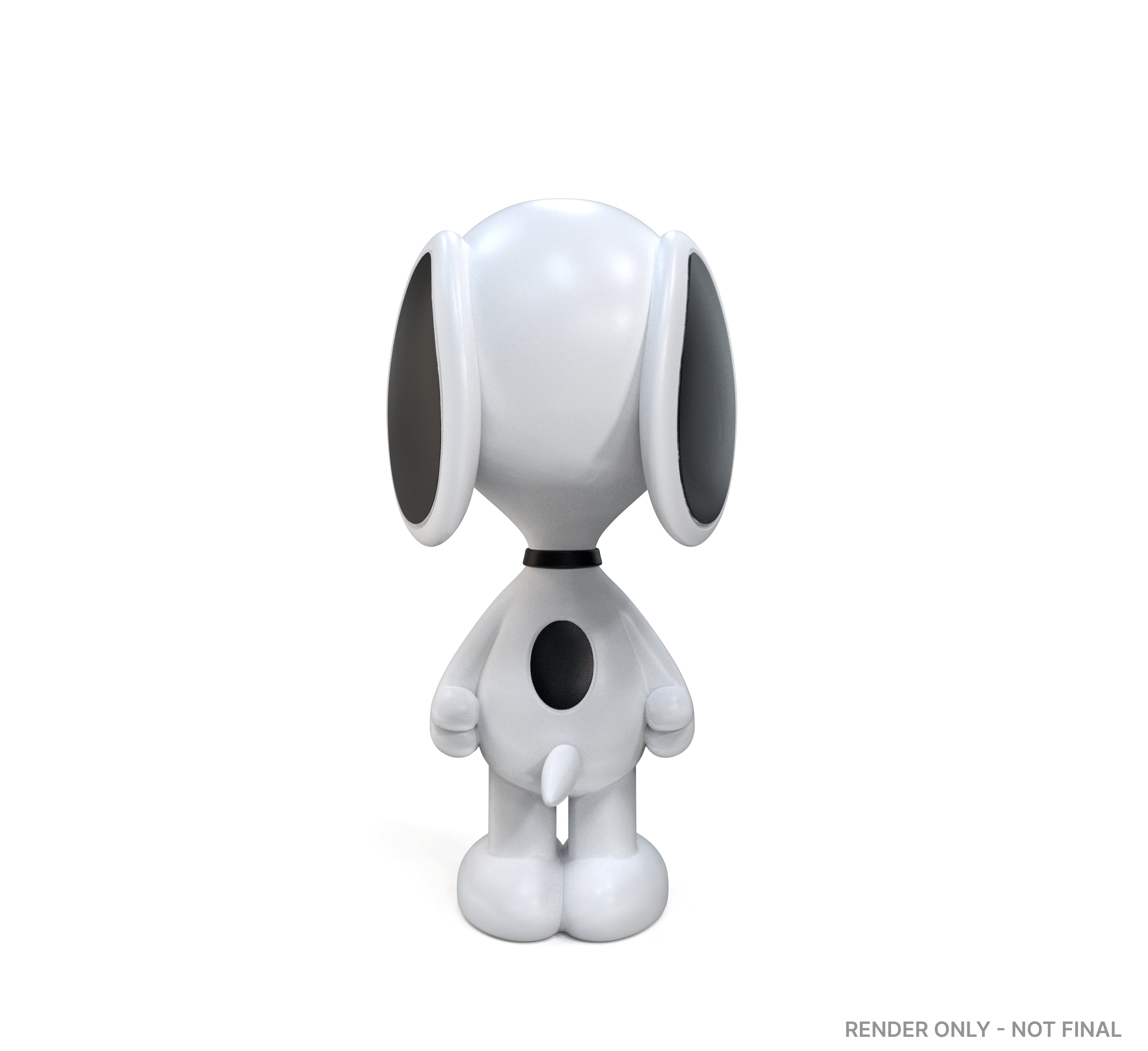 Large Snoopy Peanuts Art Giant sculpture, 36 inches tall, featuring classic Peanuts character in a playful pose.