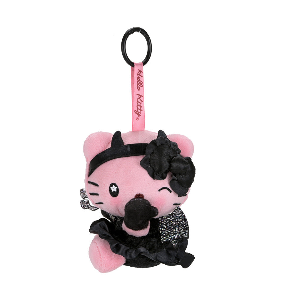Hello Kitty Mimmy devilishly cute plush charm by Sanrio, featuring adorable SDCC debut design, perfect for accessories or collection.
