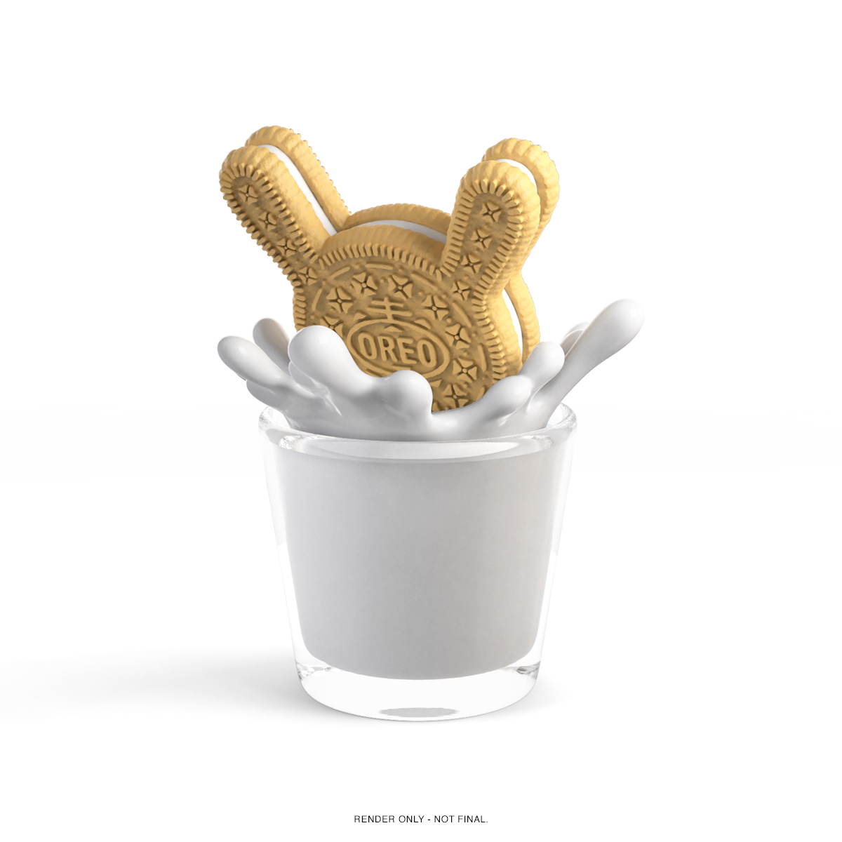 Snack Attack Dunny Blind Box Mini Figure Series on Kidrobot.com - Golden OREO