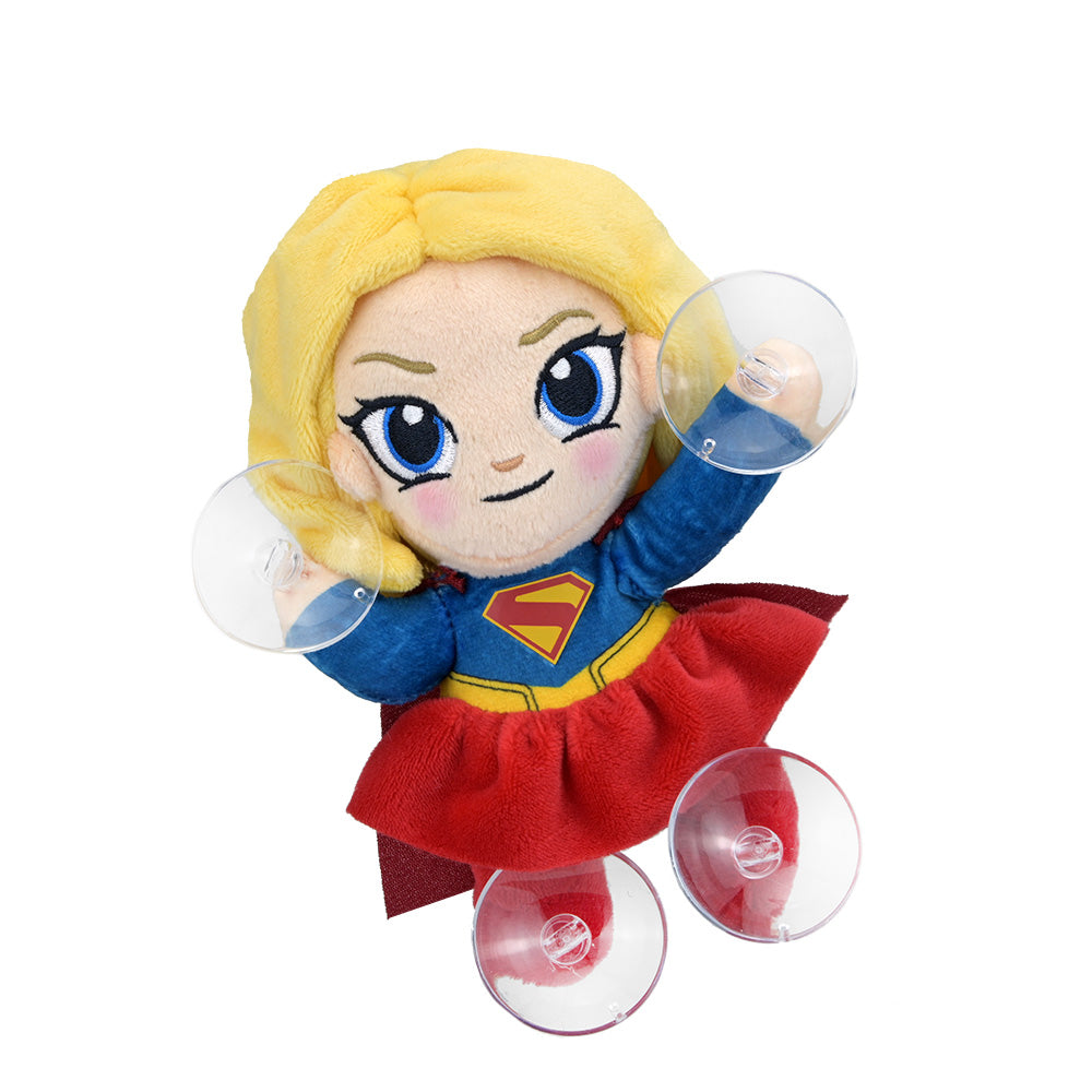Supergirl plush window clinger featuring Supergirl character from the Supergirl brand for decorative or playful display.