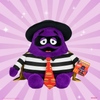 2026 CON EXCLUSIVE: McDonald's - Grimace in Disguise Large Plush (Limited Edition of 500) on Kidrobot.com