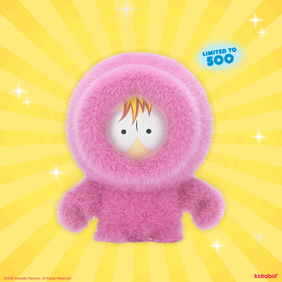 2026 CON EXCLUSIVE: South Park - Metrosexual Kenny 3" Flocked Vinyl Mini Figure (Limited Edition of 500) on Kidrobot.com