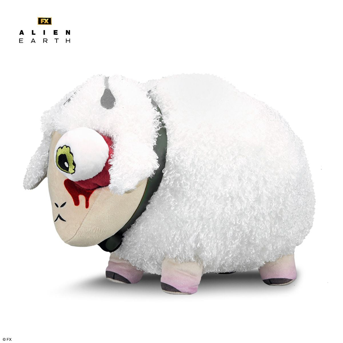 Large Alien Earth plush toy featuring a sheep with an eye, soft and cuddly, from the Alien brand.