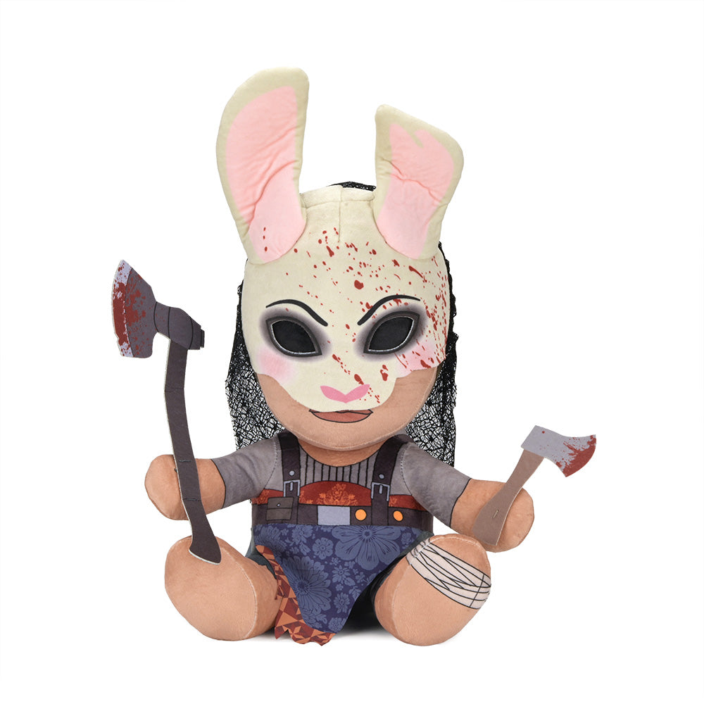 Large Dead by Daylight Huntress plush with sound, soft fabric, detailed design, perfect for fans and collectors.