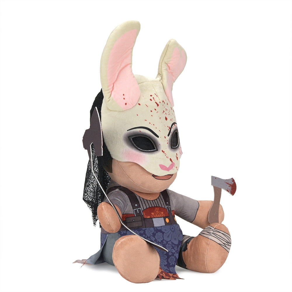 Large Dead by Daylight Huntress plush with sound, soft fabric, detailed design, perfect for collectors and fans of the horror game.