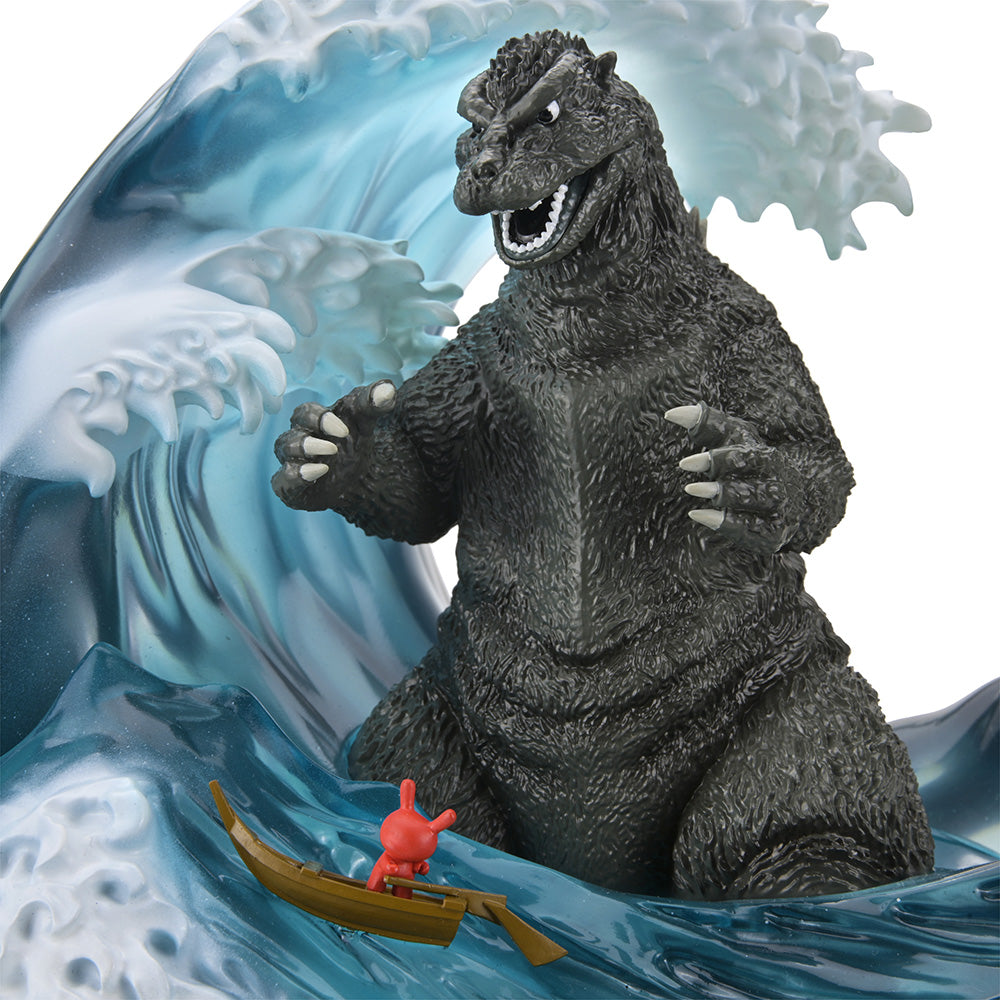 Great Wave Godzilla with Dunny 8" Resin Art Figure (Limited Edition) - NYCC Debut on Kidrobot.com