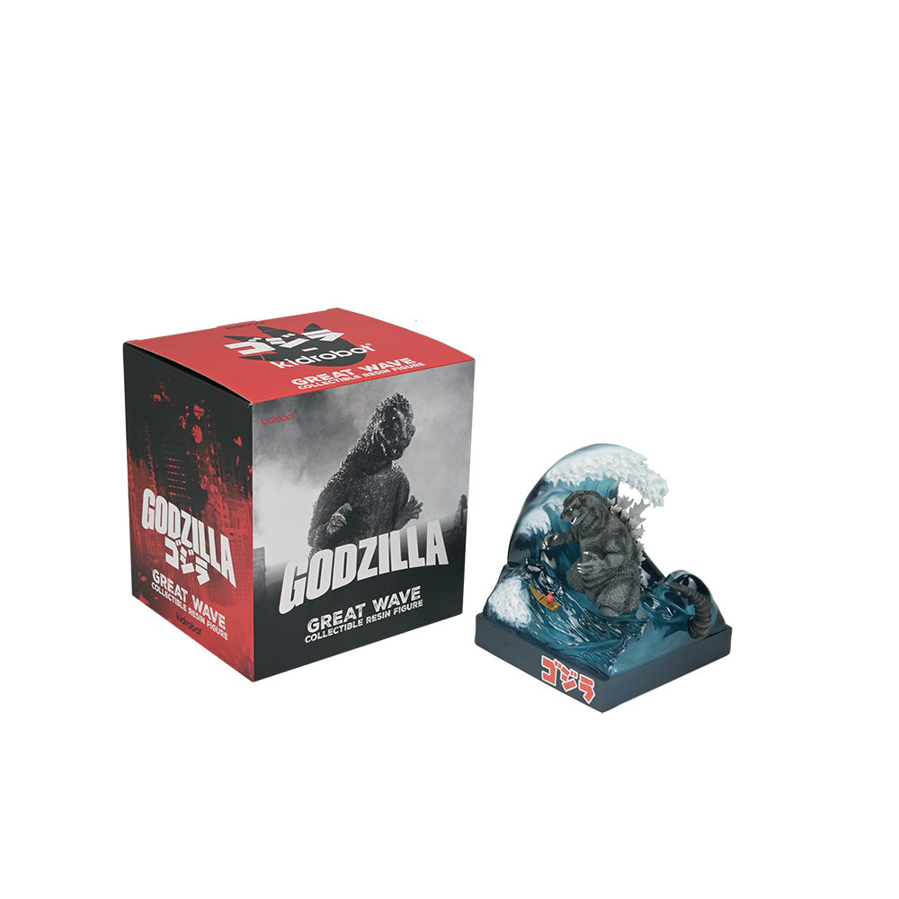 Great Wave Godzilla with Dunny 8" Resin Art Figure (Limited Edition) - NYCC Debut on Kidrobot.com