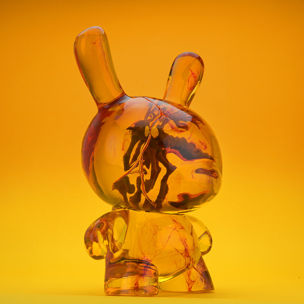 Pre-order Amber Dunny 8-inch resin art figure by Kidrobot, featuring a stylized collectible Dunny design.