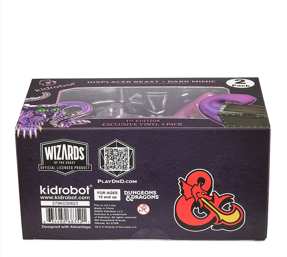 2023 CON EXCLUSIVE: Dungeons & Dragons 3" Vinyl Figures - Displacer Beast and Dark Mimic 2-Pack (Limited Edition of 600) (PRE-ORDER) - Kidrobot