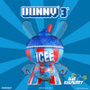 Blue Raspberry ICEE Kidrobot Dunny art figure, 3-inch resin collectible inspired by ICEE brand, debut at SDCC.