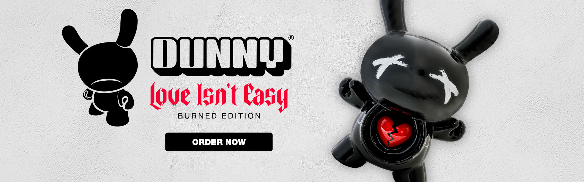 L.I.E. (LOVE ISN’T EASY) Dunny Ceramic Ashtray: BURNED Edition - Kidrobot.com Exclusive - Kidrobot