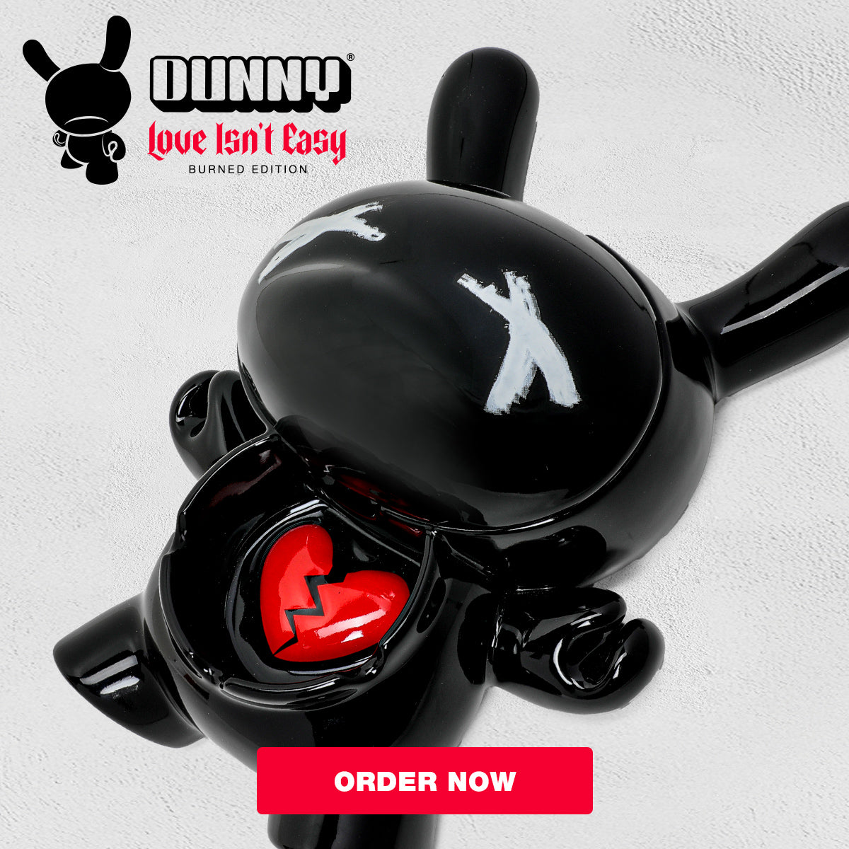 L.I.E. (LOVE ISN’T EASY) Dunny Ceramic Ashtray: BURNED Edition - Kidrobot.com Exclusive - Kidrobot