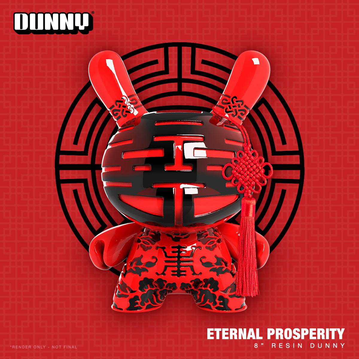 Eternal Prosperity 8" Dunny Resin Art Figure - Limited Edition - Kidrobot
