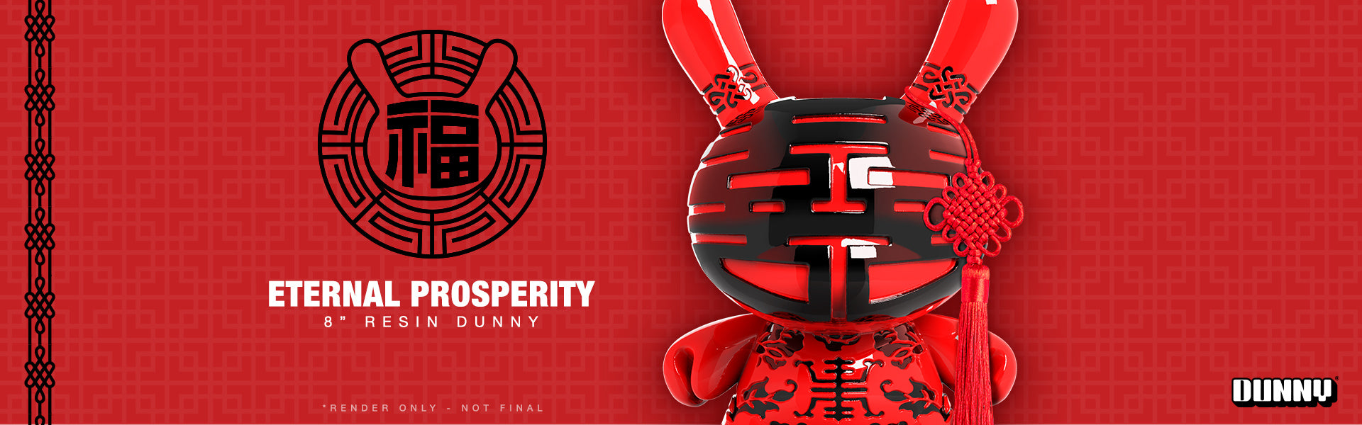 Eternal Prosperity 8" Dunny Resin Art Figure - Limited Edition - Kidrobot
