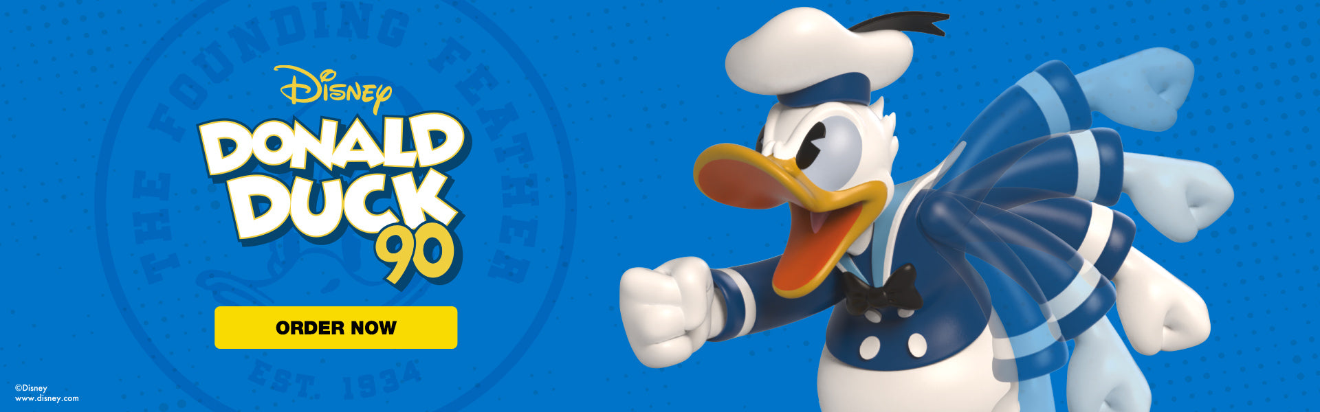 Disney Donald Duck 90th Year Celebration Resin Art Figure - Kidrobot