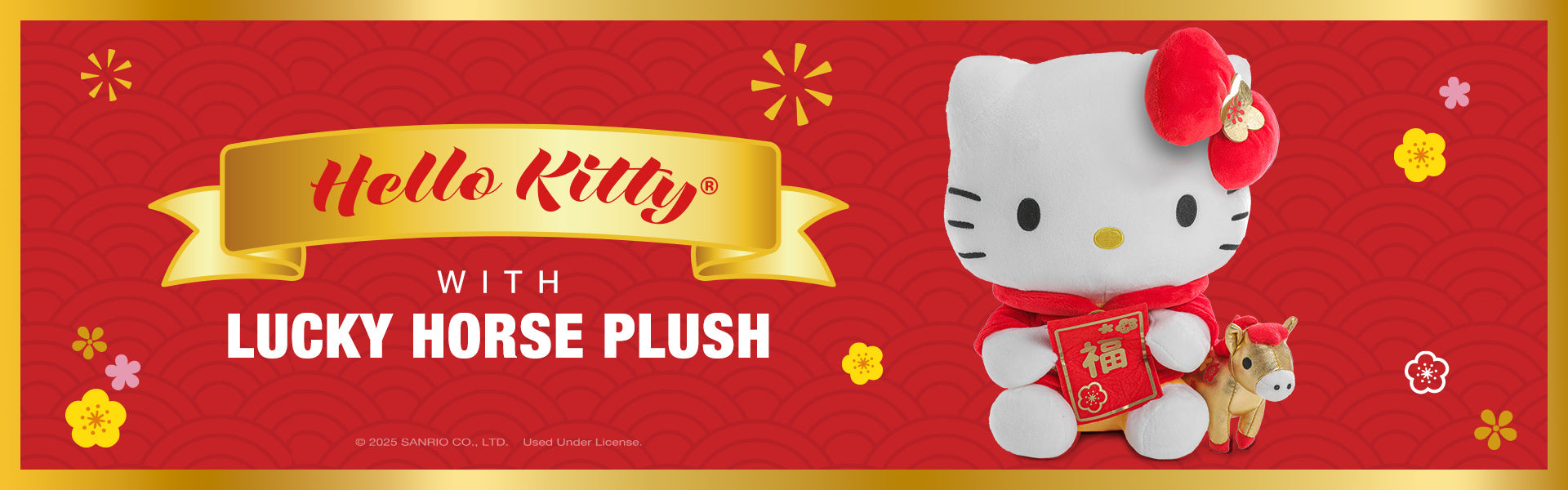 Hello Kitty® with Lucky Horse Plush - Kidrobot