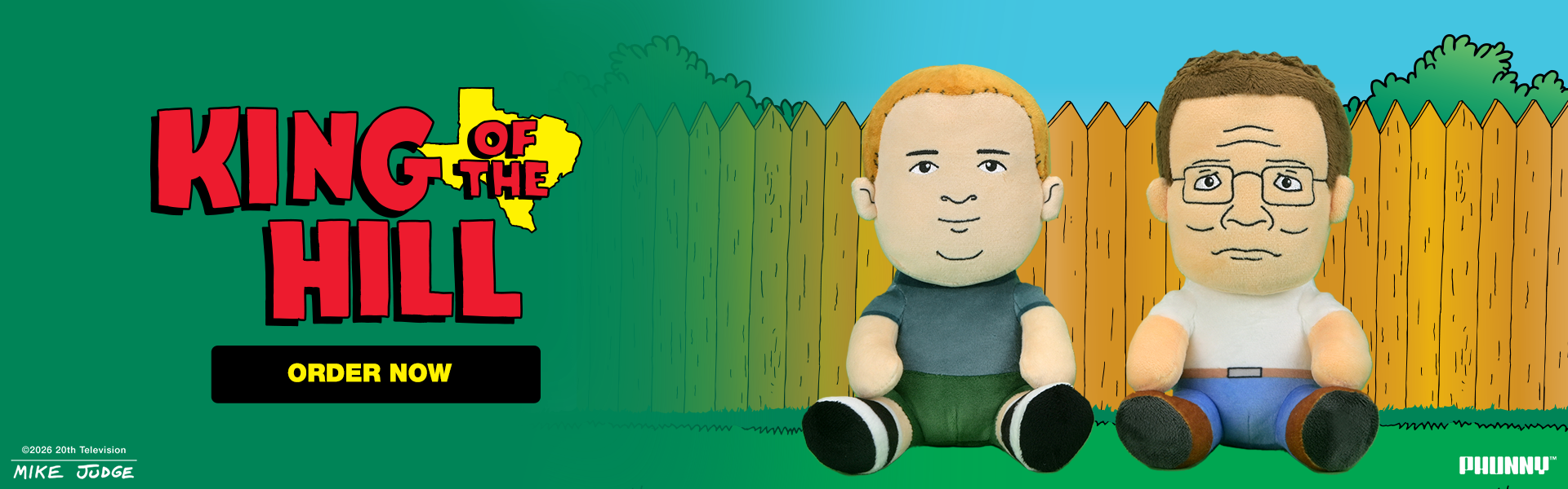 King of the Hill - Hank and Bobby Phunny Plush Bundle 2-Pack on Kidrobot.com