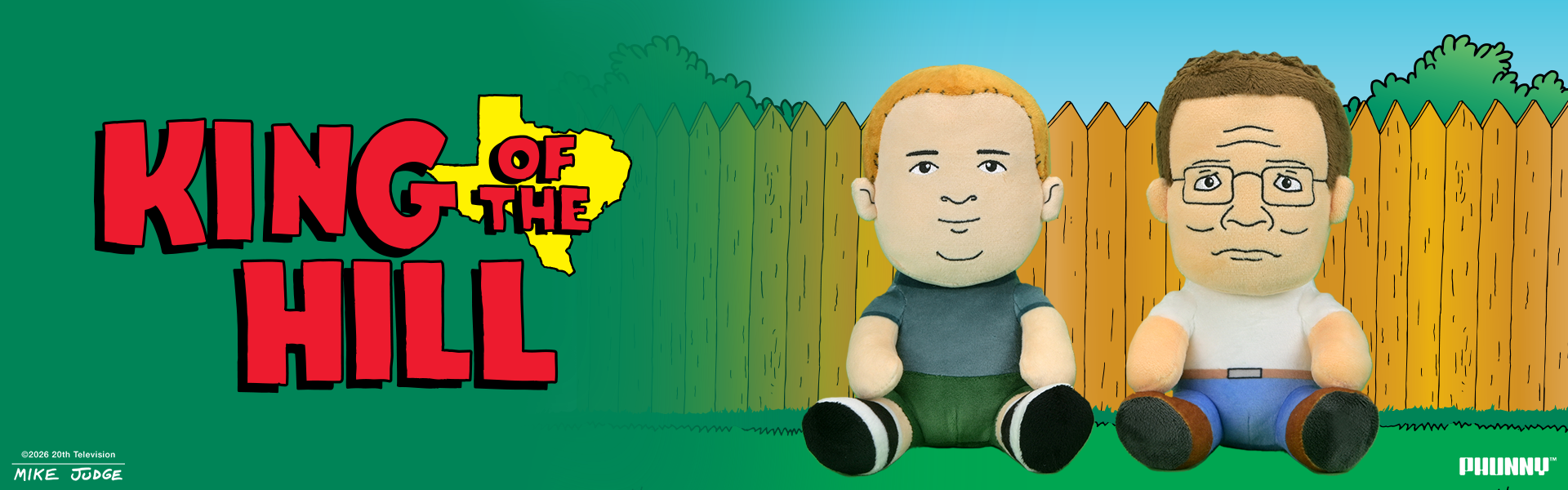 King of the Hill - Hank and Bobby Phunny Plush Bundle 2-Pack on Kidrobot.com