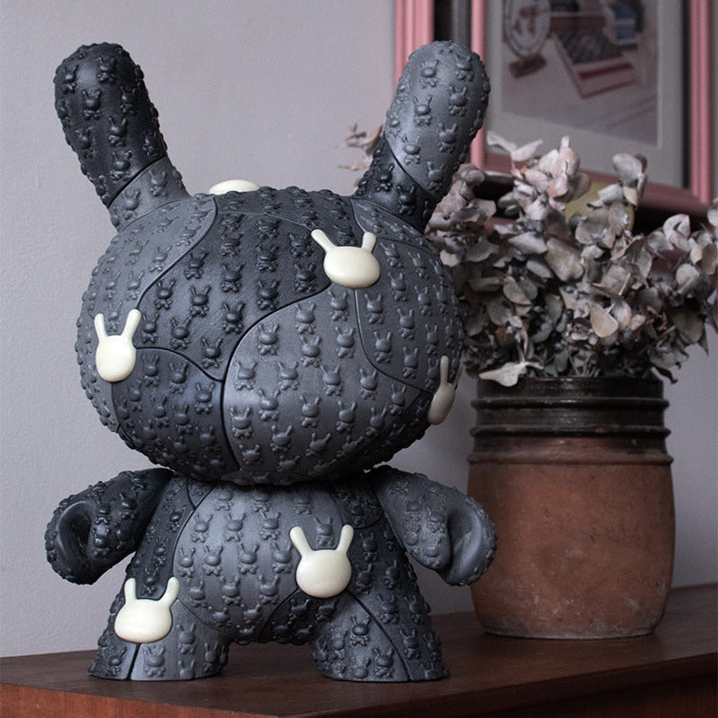 Kidrobot x Locknesters Puzzle Dunny 20" Glow-in-the-Dark Art Figure - Monochrome Edition (Limited Edition of 20) - Kidrobot.com Exclusive