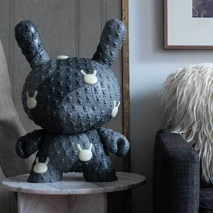 Kidrobot x Locknesters Puzzle Dunny 20" Glow-in-the-Dark Art Figure - Monochrome Edition (Limited Edition of 20) - Kidrobot.com Exclusive