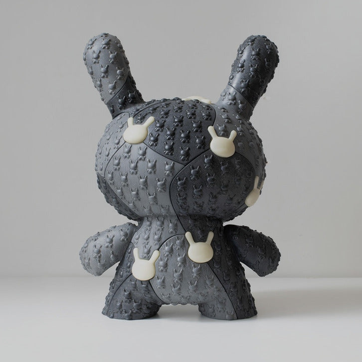 Kidrobot x Locknesters Puzzle Dunny 20" Glow-in-the-Dark Art Figure - Monochrome Edition (Limited Edition of 20) - Kidrobot.com Exclusive