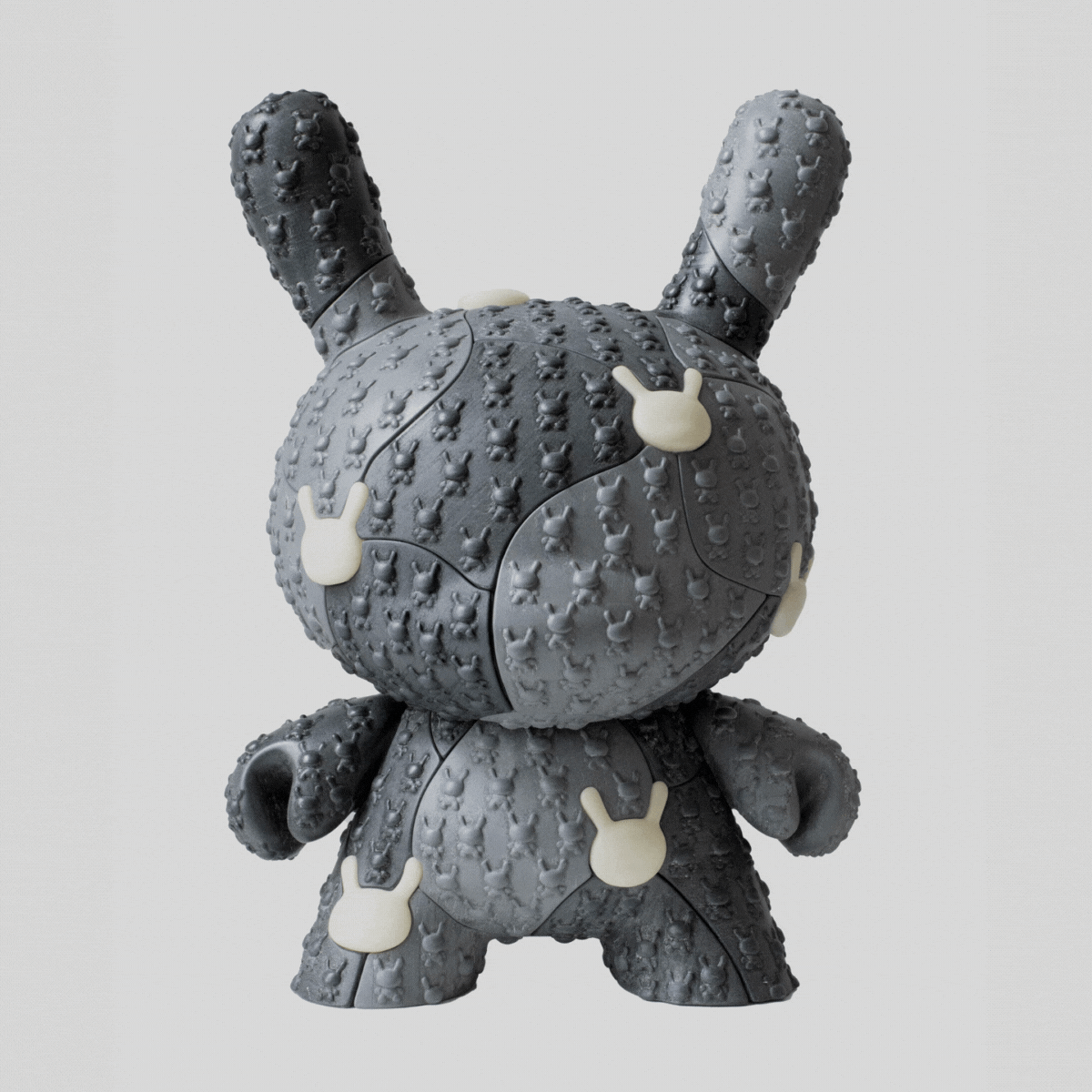 Kidrobot x Locknesters Puzzle Dunny 20" Glow-in-the-Dark Art Figure - Monochrome Edition (Limited Edition of 20) - Kidrobot.com Exclusive