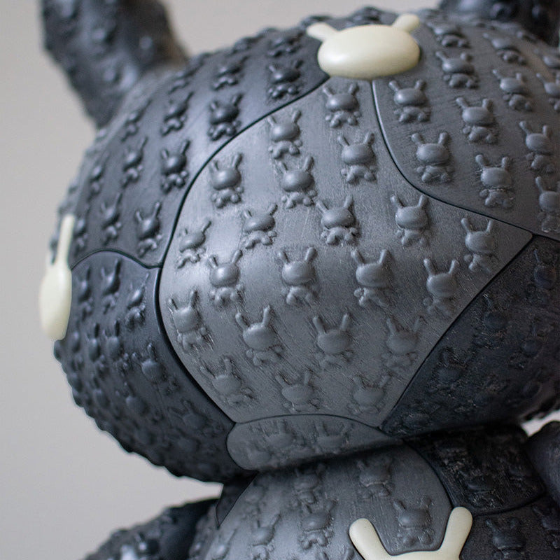 Kidrobot x Locknesters Puzzle Dunny 20" Glow-in-the-Dark Art Figure - Monochrome Edition (Limited Edition of 20) - Kidrobot.com Exclusive