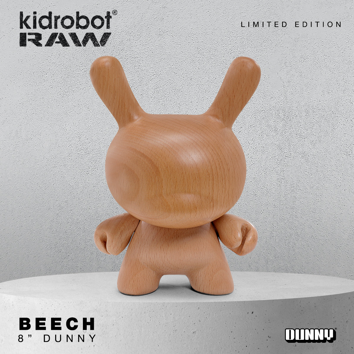 Kidrobot RAW - Beech 8" Wood Dunny - Kidrobot