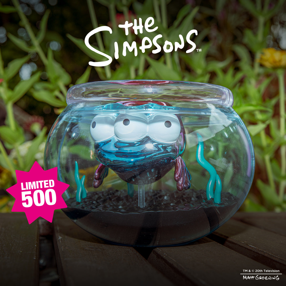 The Simpsons - Blinky in Fish Bowl 5.5” Vinyl Art Figure (Nuclear Electroplate Edition) - NYCC 2025 Debut - Kidrobot