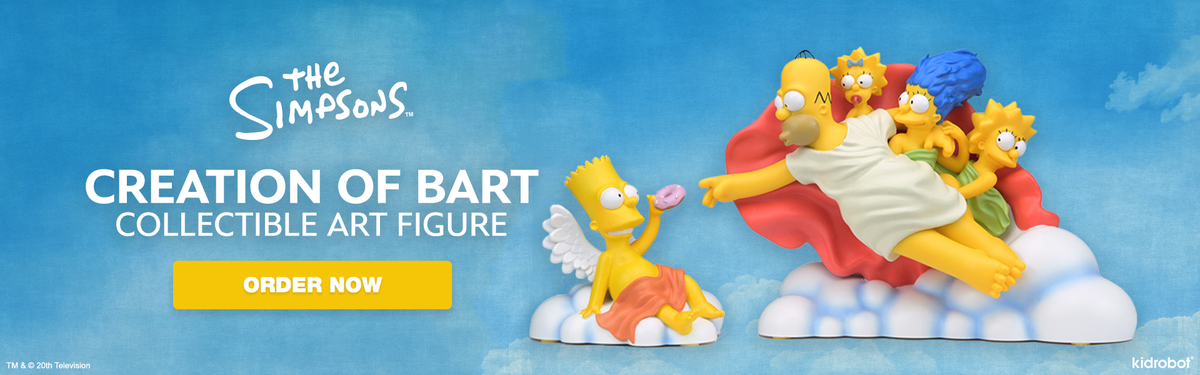 The Simpsons - The Creation of Bart Art Figure Set on Kidrobot.com