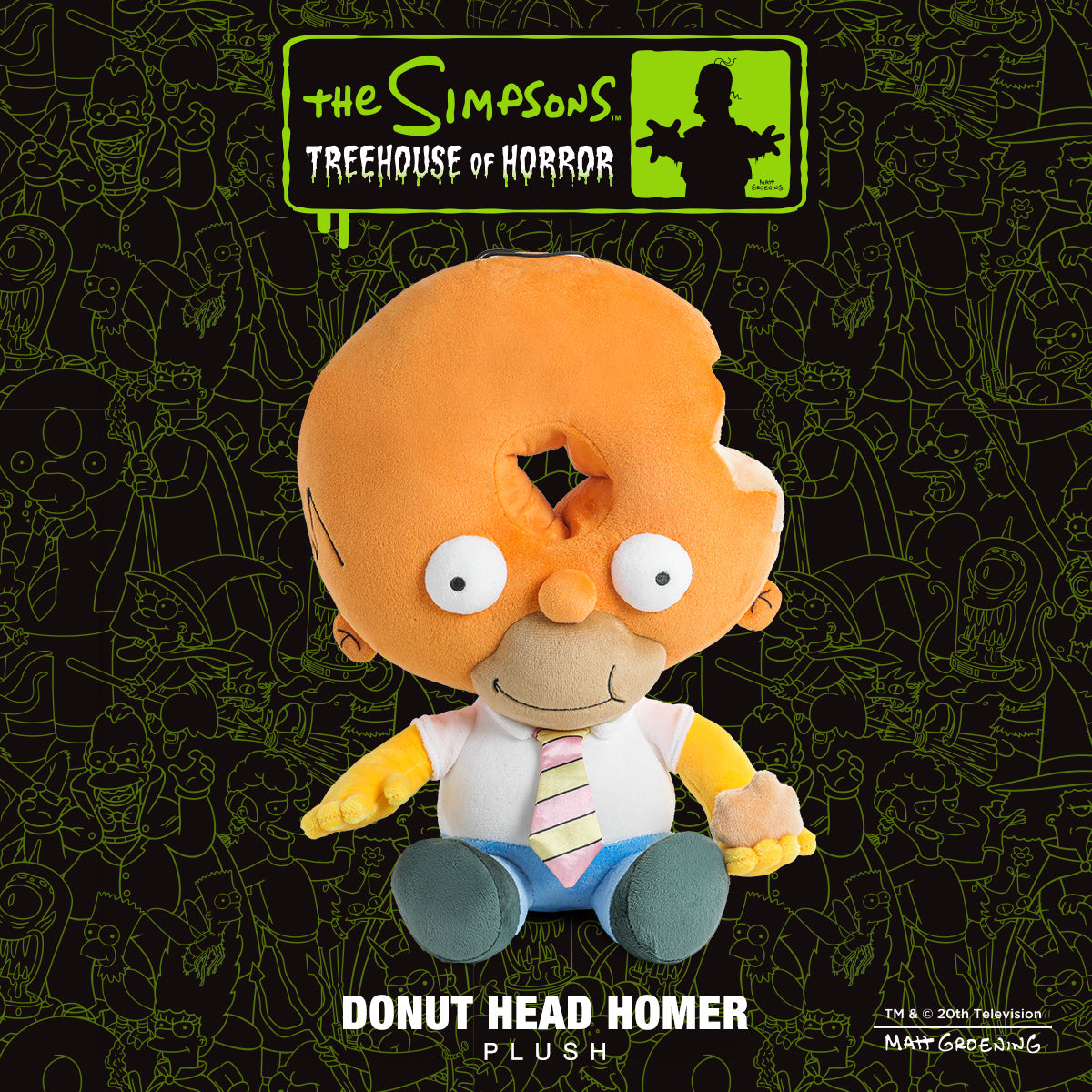 The Simpsons Treehouse Of Horror Donut Head Homer Plush FIRST LOOK the-simpsons-treehouse-of-horror-donut-head-homer-plush-first-look