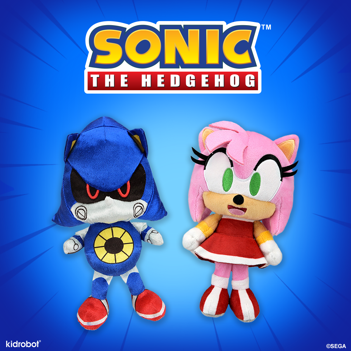 Sonic the Hedgehog - Metal Sonic & Amy Rose Phunny Plush Bundle on Kidrobot.com