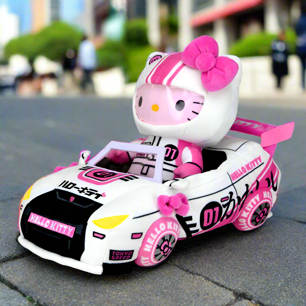 Hello Kitty® and Friends Tokyo Speed Racer Hello Kitty 13" Plush (PRE-ORDER) - Kidrobot - Shop Collectible Art Toys and Plush at Kidrobot.com