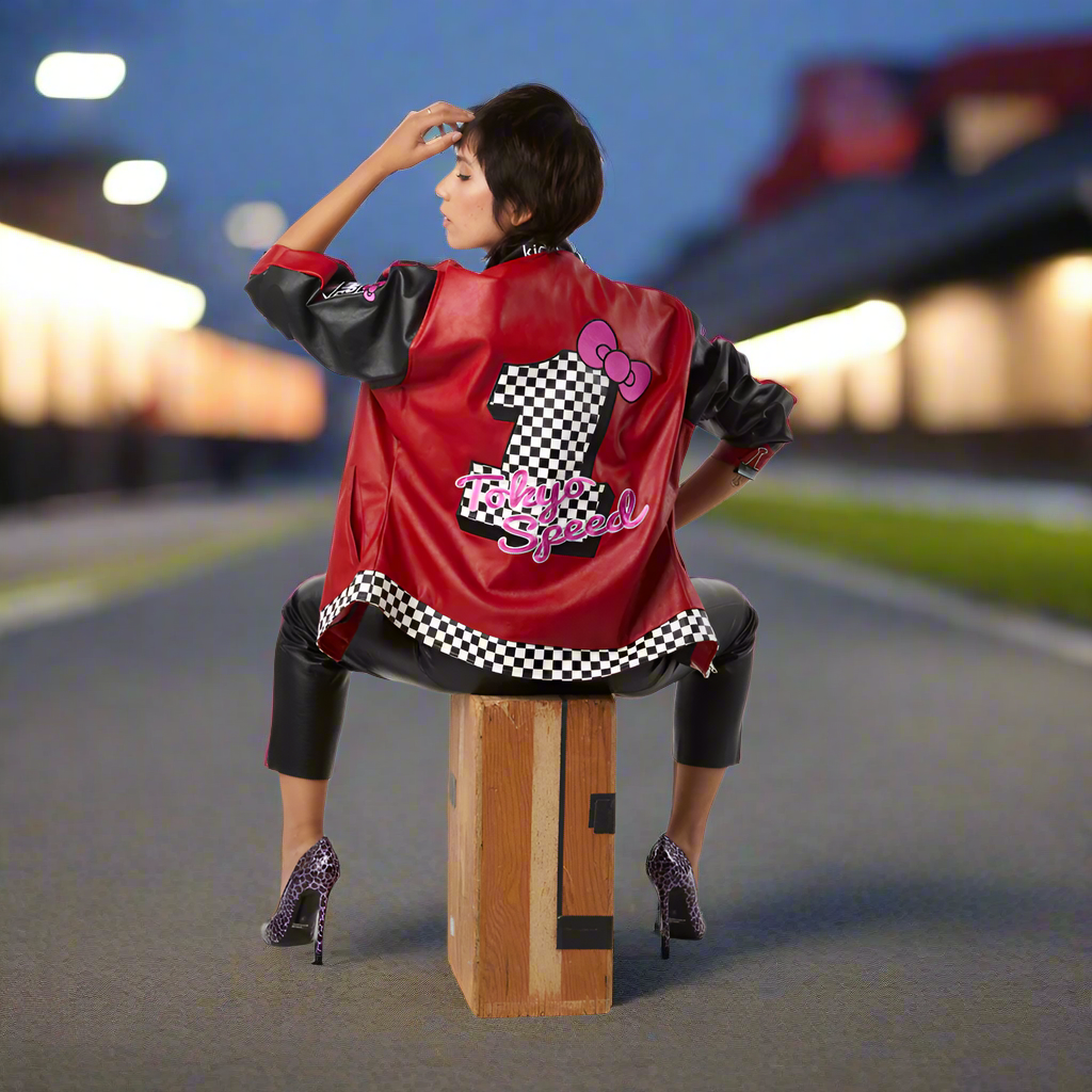 Hello Kitty® Tokyo Speed Red Moto Jacket by Kidrobot - Limited Edition (VAULT SALE)