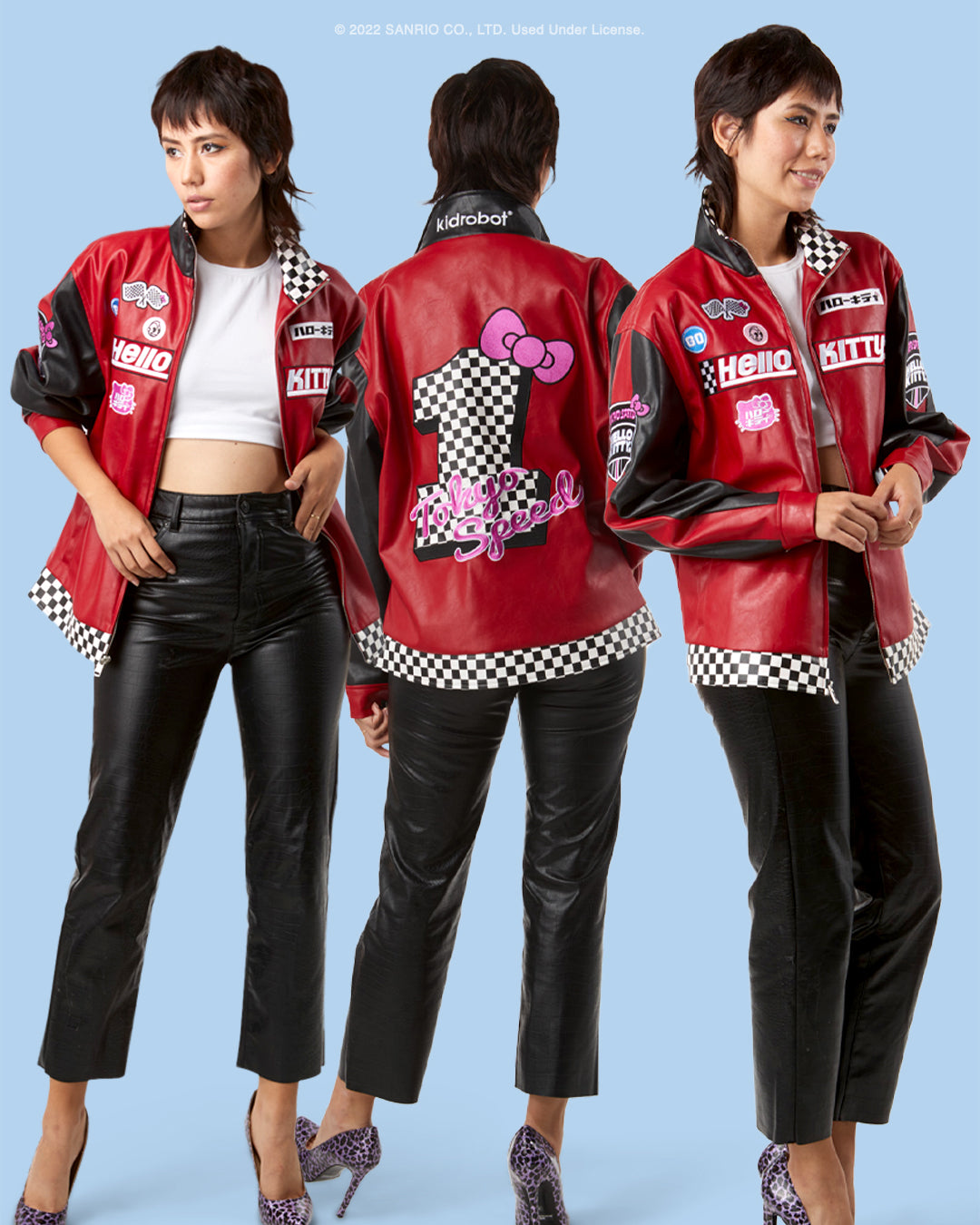 Hello Kitty® Tokyo Speed Red Moto Jacket by Kidrobot - Limited Edition (VAULT SALE)