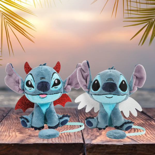 Disney Lilo & Stitch – Devil & Angel Stitch Plush Shoulder Phunny
